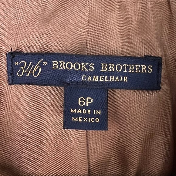 Brooks Brothers 100% Camel Hair Blazer Suit Jacket Coat Quiet Luxury Old Money - Picture 6 of 12